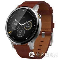 MOTOROLA 摩托罗拉 新一代 Moto 360智能手表（46毫米不锈钢 Horween真皮）