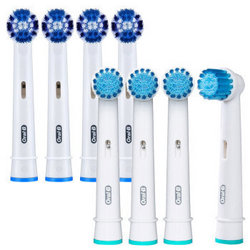 Oral-B 柔软敏感型+精准清洁型刷头 共8只