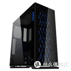 aigo 爱国者 月光宝盒X机箱 黑色(三面钢化玻璃/配三个12CM可变色风扇/台系工艺/USB3.0/支持水冷）