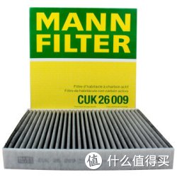 MANN 曼牌 CUK26009 活性炭空调滤清器*3个