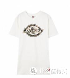 DICKIES 男款LOGO字母纯棉印花短袖圆领T恤