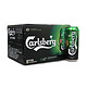 16点开始：Carlsberg 嘉士伯 啤酒 500ml*24听 新春礼盒装