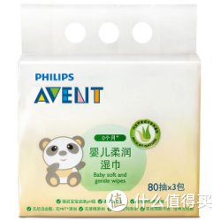 AVENT 新安怡 SCF986/40 婴儿柔润湿巾80抽3连包*7
