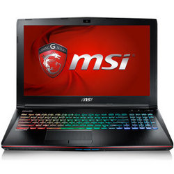 微星（MSI）GE62 2QF-255XCN 15.6英寸游戏笔记本电脑（i7-5700HQ 8G 1T GTX970M GDDR5 3G 多彩背光）黑色