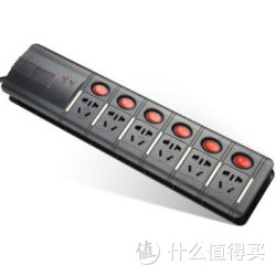 TOP 突破 X系列 TZ-C0726K6-30 6位防雷防电涌拖线板