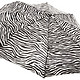 Totes Classics  3 Section Automatic Compact Umbrella, Zebra, One Size