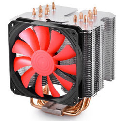 九州风神（DEEPCOOL） 路西法 CPU散热器（FANLESS被动式散热多平台/6热管/12CM风扇/静音）