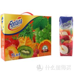 fontana 芳塔娜 苹果汁1L*4瓶/组