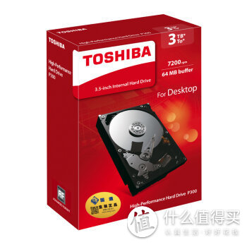 #原创新人#TOSHIBA 东芝 P300系列 HDWD130 3TB 7200RPM SATA3台式机硬盘 新鲜开箱