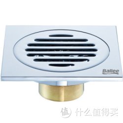 贝乐卫浴（Ballee） T53 T型防臭地漏 全铜地漏 自动密封