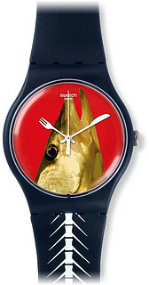 swatch 斯沃琪 SUON111 沙丁鱼狂想 时尚腕表