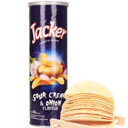 Jacker 杰克 薯片 酸奶油洋葱味 160g/罐