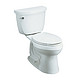 KOHLER 科勒希玛龙分体座便器K-3499T-W-0(4.8升五级旋风-坑距305mm-带普通盖板)