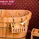 bonler 邦勒香柏浴桶浴桶挂件浴室置物架