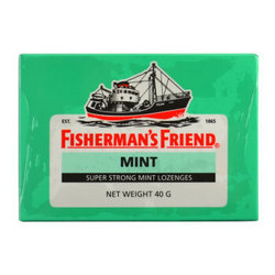 英国进口Fisherman's Friend 渔夫之宝 特强润喉糖 特强薄荷味40g/盒