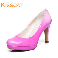 KISSCAT 接吻猫 防水台高跟鞋