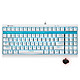 雷柏（Rapoo）V500S 背光机械游戏键盘 机械茶轴 白色版
