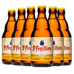 St-Feuillien Blonde 圣佛洋金啤酒 330ml*6瓶 礼盒装*2件