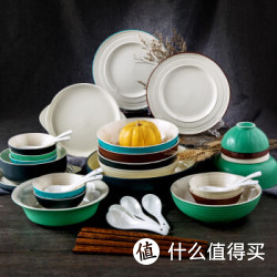 剑林 碗盘筷家用 北欧印象 42头