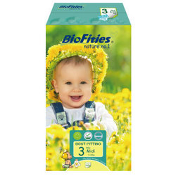 BioFities 爱婴舒坦 环保型超薄纸尿裤 3号 (5-10公斤) 54片  M码 原装进口
