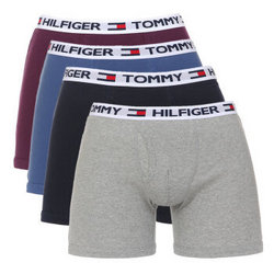 TOMMY HILFIGER  09T0525 543 M 男士四色棉质平角内裤4件套装