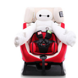 Ganen感恩 安全座椅 迪士尼大白 儿童汽车安全座椅 0-6岁 太空舱铠甲红
