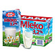 移动端：Mlekovita 全脂/低脂牛奶 1L*12盒