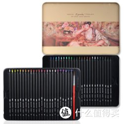 MARCO 马可 3220-48TN 雷诺阿系列 48色黑木水溶性彩色铅笔/填色笔/彩铅 铁盒装