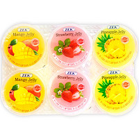 ZEK三合一水果味果冻（芒果味、凤梨味、草莓味）510g（85g*6杯）