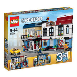  LEGO 乐高 创意百变系列 31026 单车店与咖啡厅