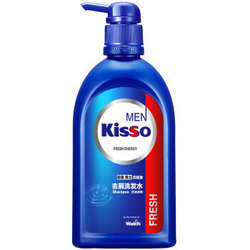 kisso 极是 男士无硅油去屑洗发水 控油清爽 400ml