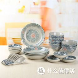 山田烧 陶瓷餐具套装 古塘草+凑单品