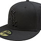 MLB 美国职棒大联盟  59FIFTY 黑色  棒球帽