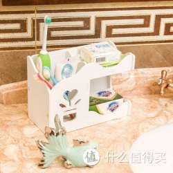 双层香皂盒 牙刷架多功能收纳架 可挂墙