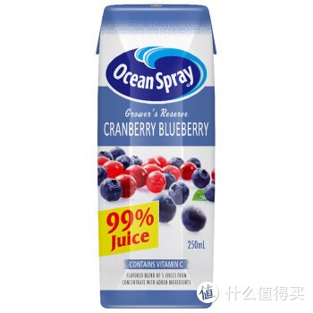 凑单品：Ocean Spray 优鲜沛 果农精选 99% 蔓越莓蓝莓复合果汁 250ml/瓶
