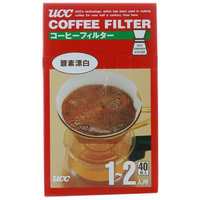 移动端：UCC 漂白咖啡滤纸  (1-2人) 40入/盒