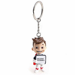 2016欧洲杯联赛 3D吉祥物超级维克多PVC钥匙扣