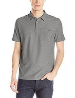 限L码/XL码：Calvin Klein Liquid Cotton 男士短袖液态棉Polo衫