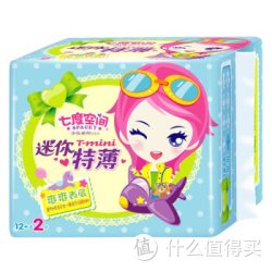 SPACE7 七度空间 少女系列 纯棉 绢爽迷你 日用卫生巾 180mm*18片