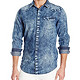 Calvin Klein Jeans Blue Granite 男士纯棉牛仔衬衫