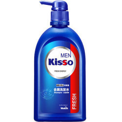 Kisso 极是 男士无硅油去屑洗发水 控油清爽 600ml*2瓶