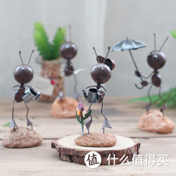 神涎 创意可爱铁艺蚂蚁小摆件