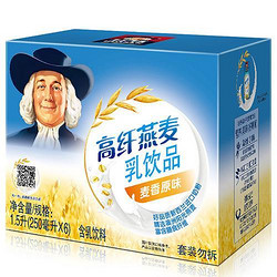 QUAKER 桂格 高纤燕麦乳麦香原味(利乐)250mL*6联包