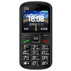 ZTE 中兴 L688 移动联通2G 老人手机(黑色)