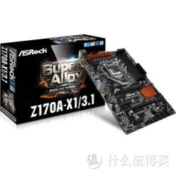 ASRock 华擎 Z170A-X1/3.1 主板（Intel Z170/LGA 1151）