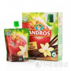 爱果士 ANDROS  苹果香草可吸果泥 4*90g