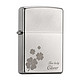 ZIPPO 芝宝  打火机经典铬缎纱四叶草 205-1