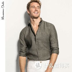 Massimo Dutti 00133060505 男士亚麻衬衫