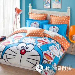 LOVO 罗莱家纺 哆啦A梦 精彩的一天 卡通儿童全棉四件套 1.8米床+Disney 迪士尼 冰雪奇缘 马克杯*2件