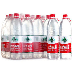 【京东超市】农夫山泉 天然饮用水1.5L*12瓶 整箱